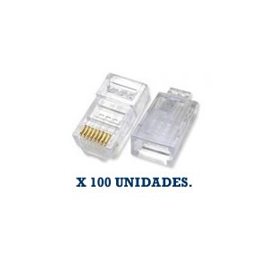[RJ45x100CAT5] Bolsa x 100 Conectores RJ45 CAT5